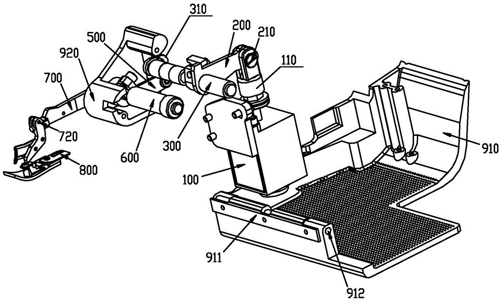 Sewing machine built-in automatic presser foot mechanism