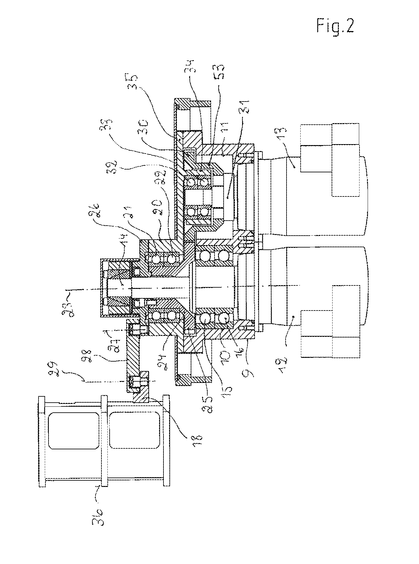 Device for pushing glass objects onto a conveyor belt