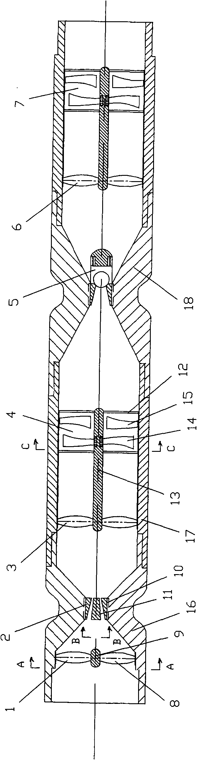 Multifunctional processor for liquid generated underground