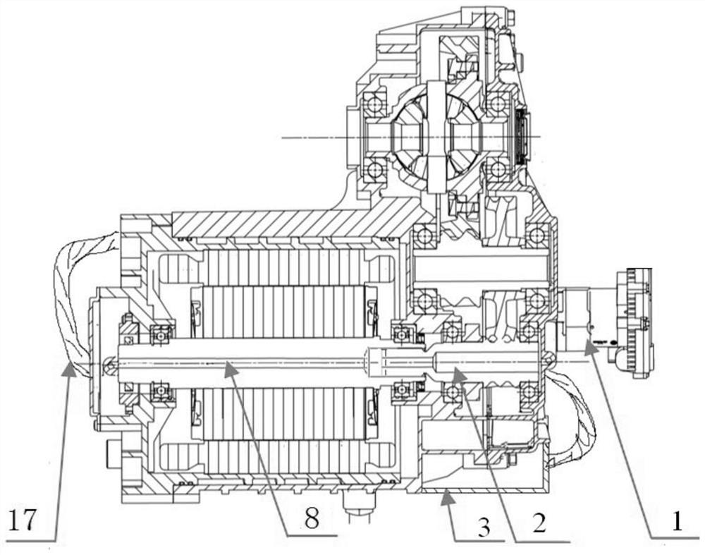 A motor rotor cooling system for an electric drive assembly