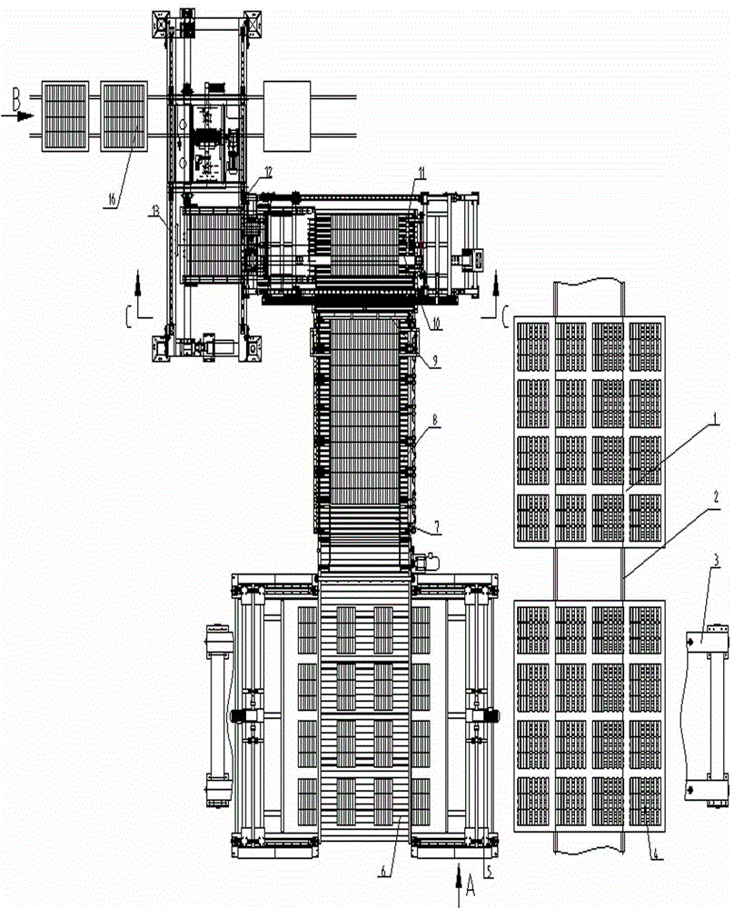 A brick unloading and palletizing unit for sintered bricks and a brick unloading and palletizing method