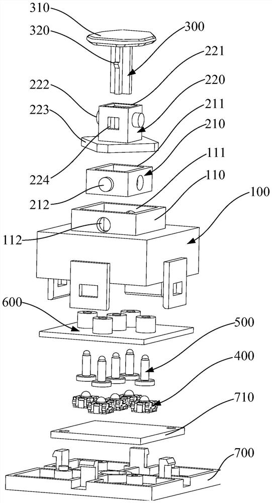 Rocker switch structure