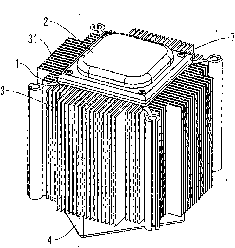 Large-power LED light source module