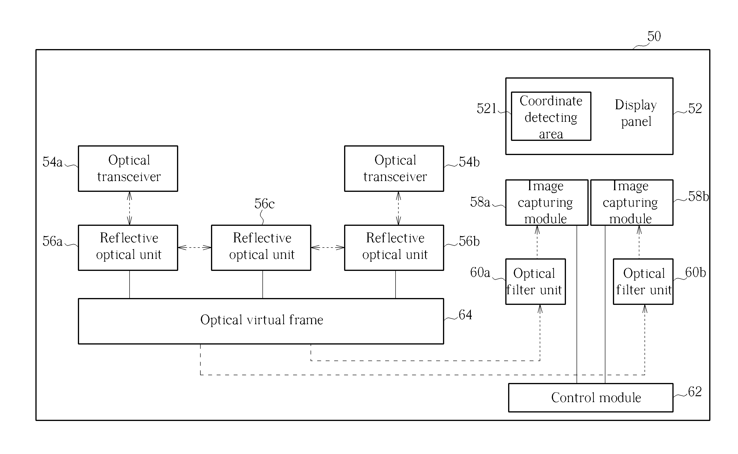 Optical touch device