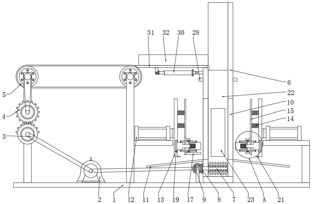 Effective cutting and positioning device for waste tire regeneration