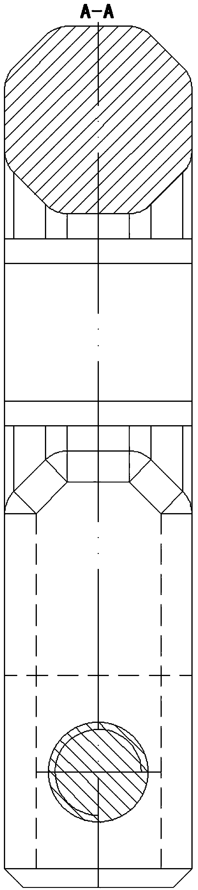 Medical drug material conveying omega-shaped single bolt closed transmission system