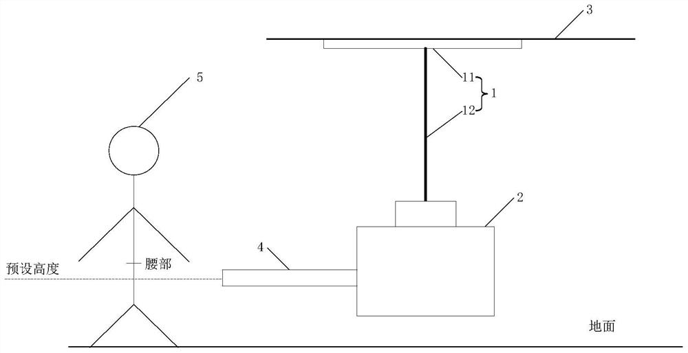 Suspended fall-proof robot