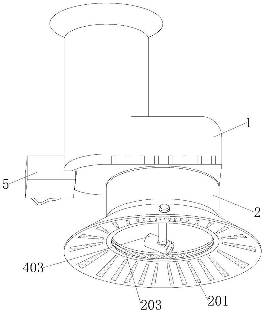 Gas supply device for preventing and controlling coal combustion pollution