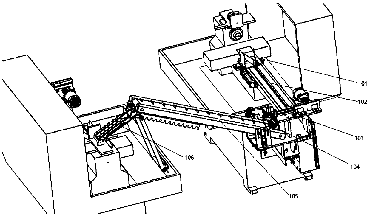 Automatic wire connecting device for numerical control lathes