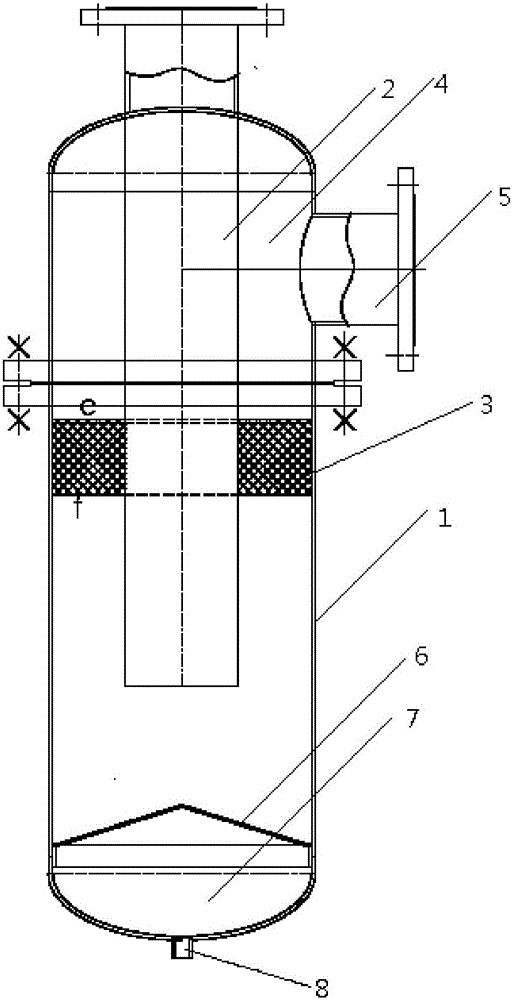 Efficient water removal separator assembly