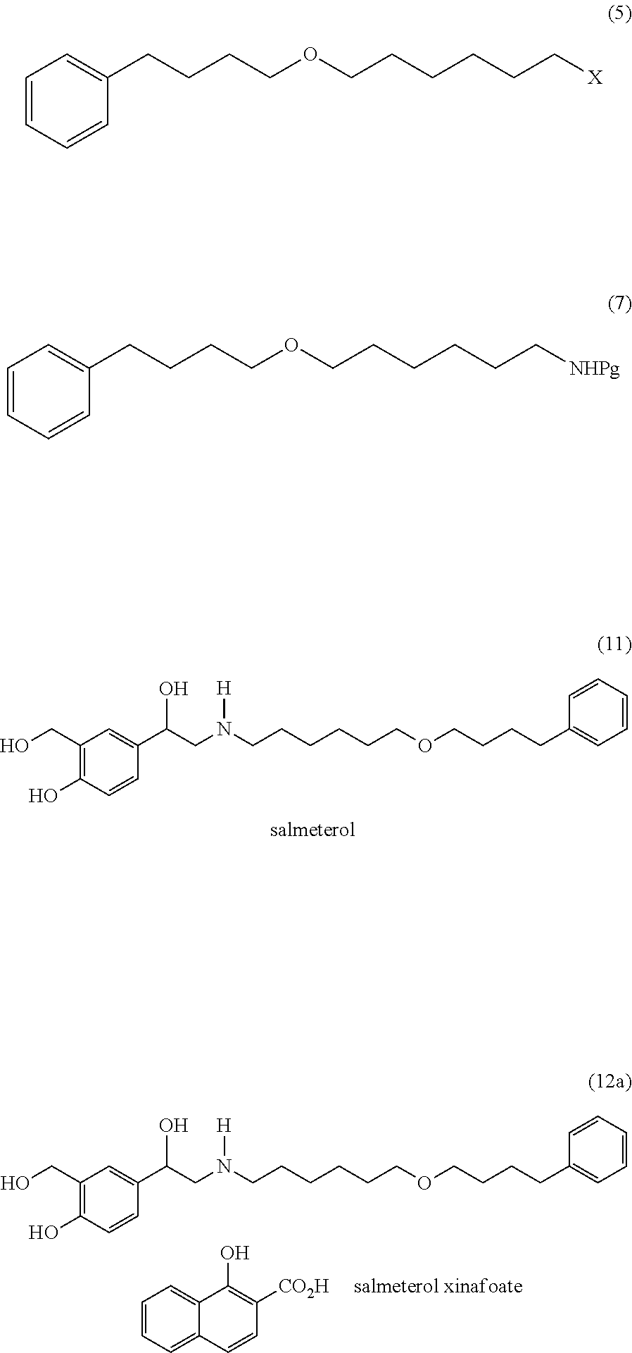 Processes suitable for the preparation of salmeterol