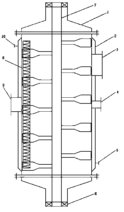 Internal spiral evaporator