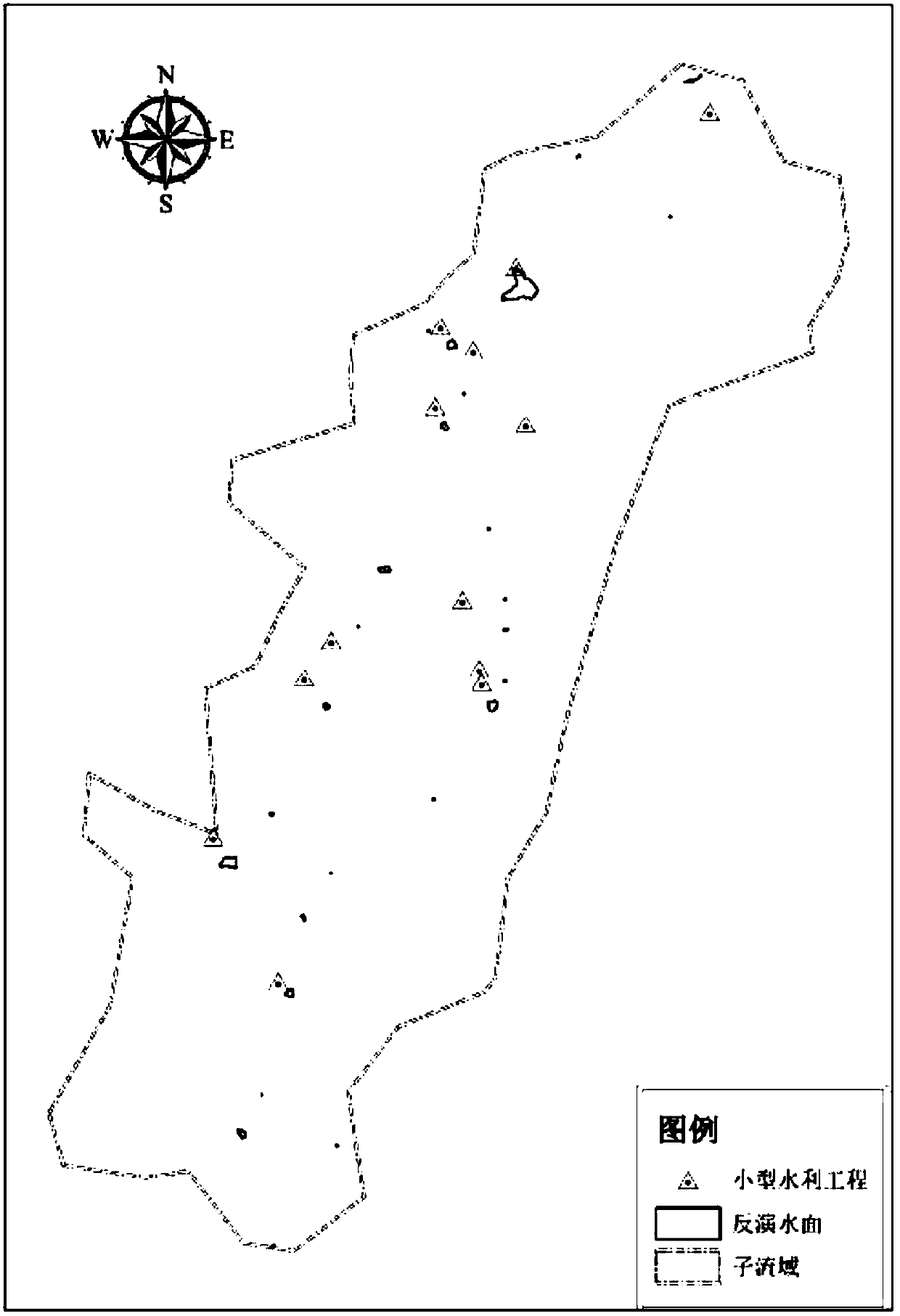 Small water conservancy project water surface area and water storage determination method based on remote sensing