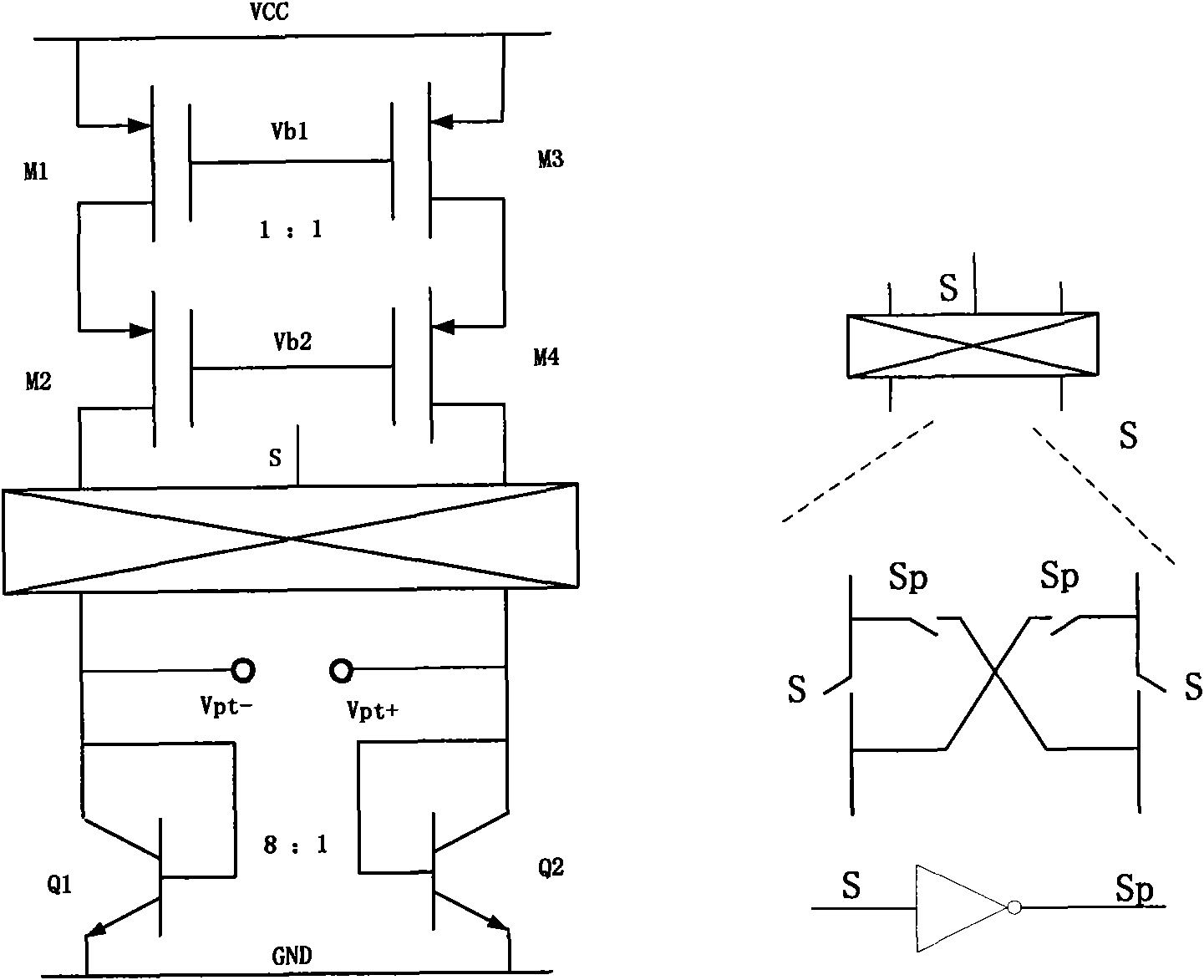 Band-gap reference voltage producing circuit