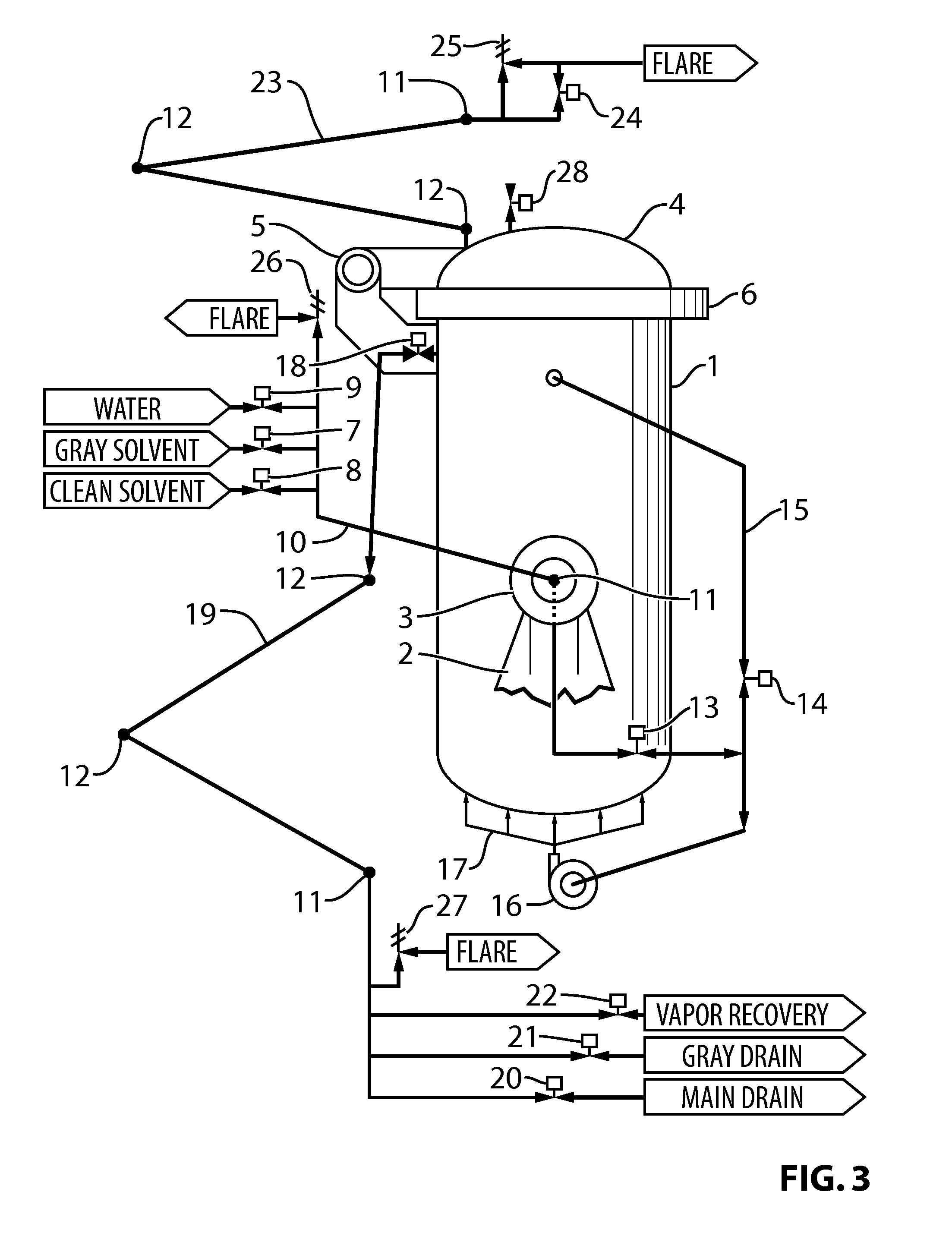 Single solvent method and machine for separating bitumen from oil sand