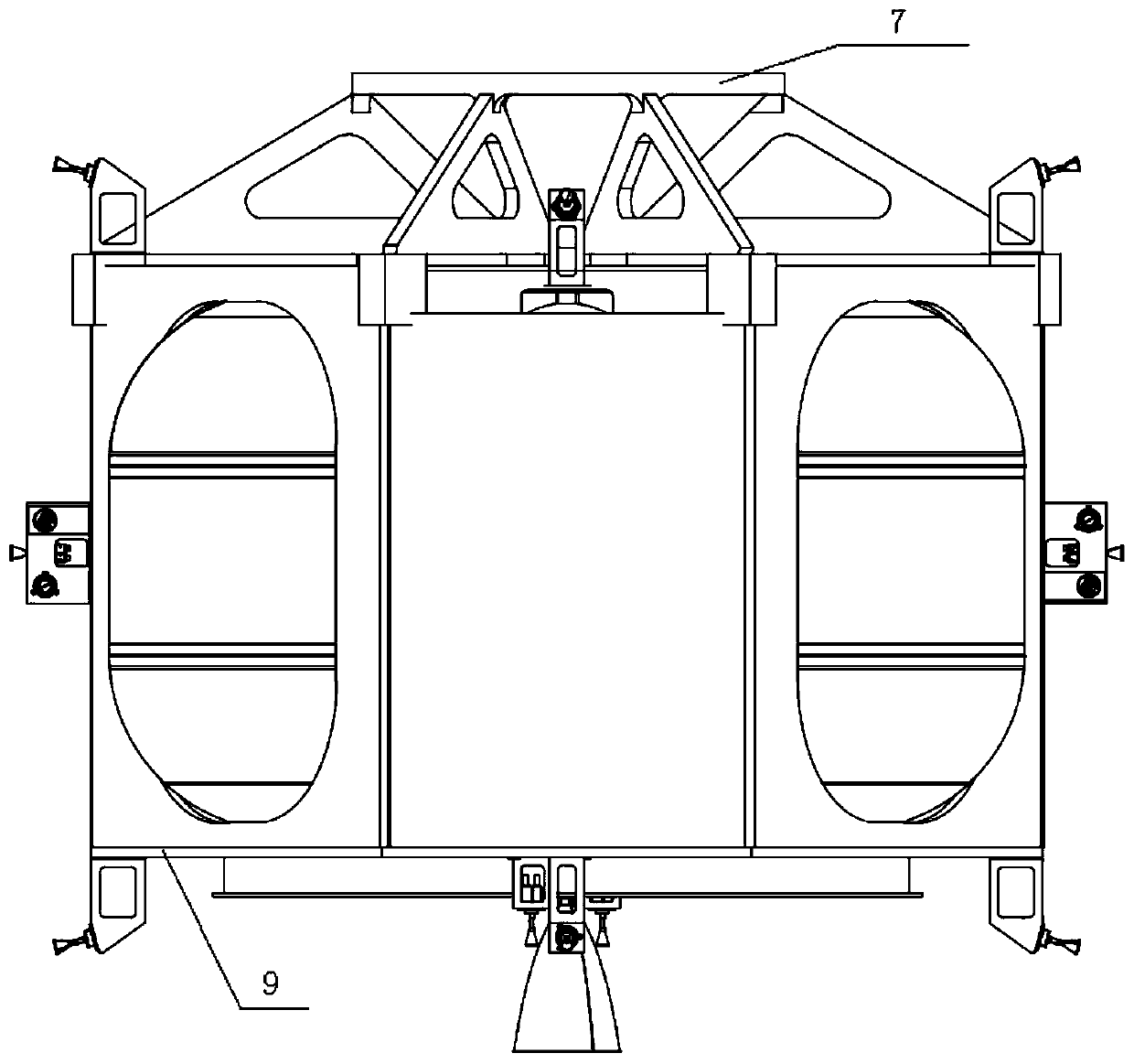 On-orbit separable satellite propulsion service system