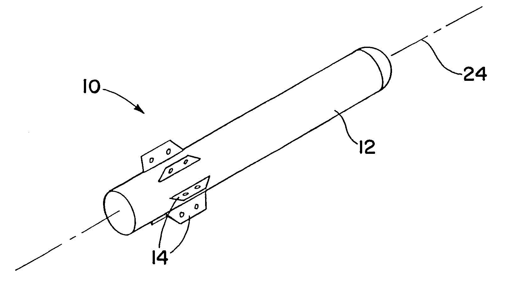 Projectile having fins with spiracles