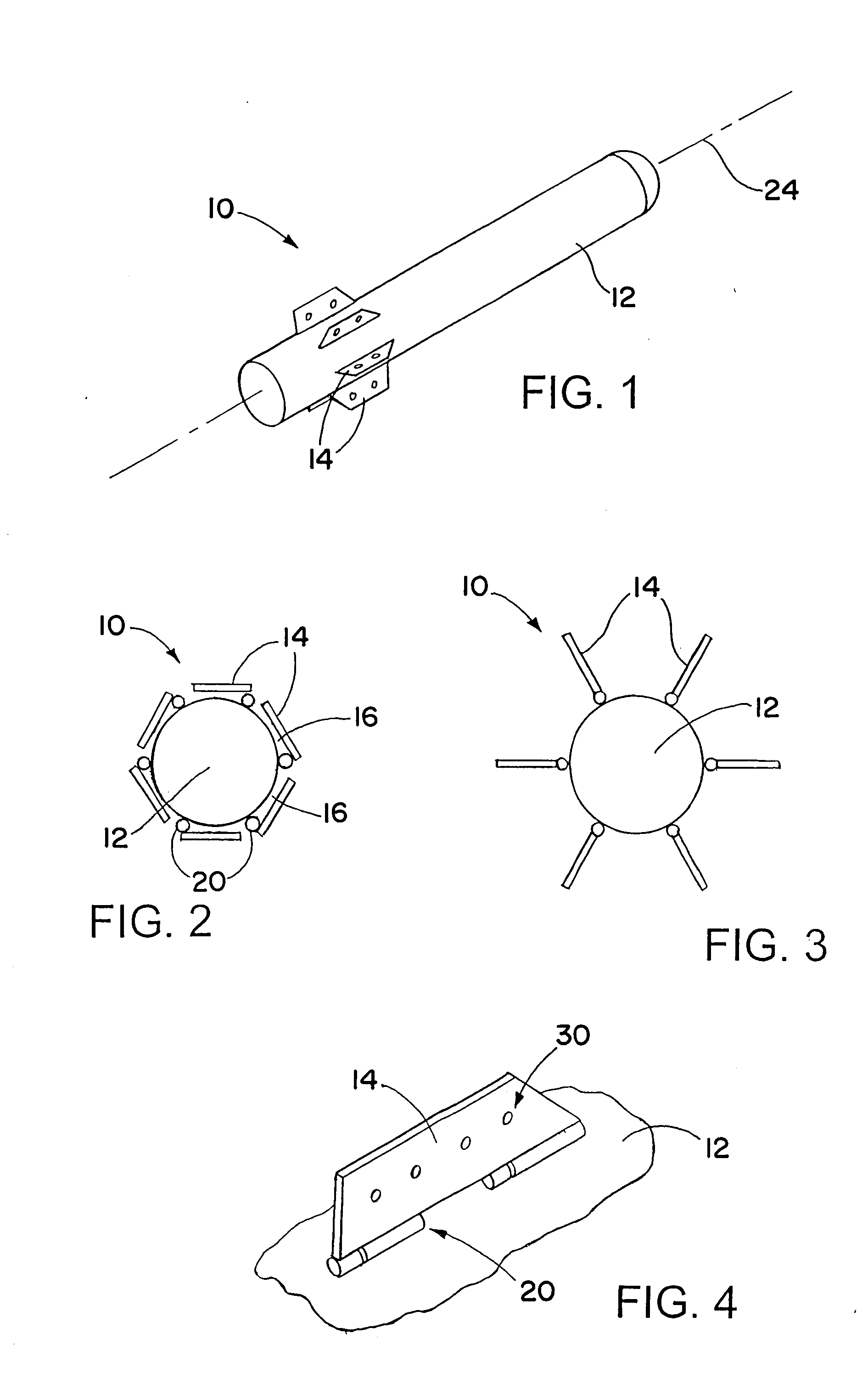 Projectile having fins with spiracles