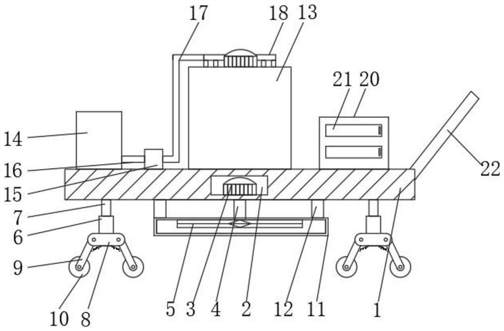 Maintenance and pruning device for landscaping engineering