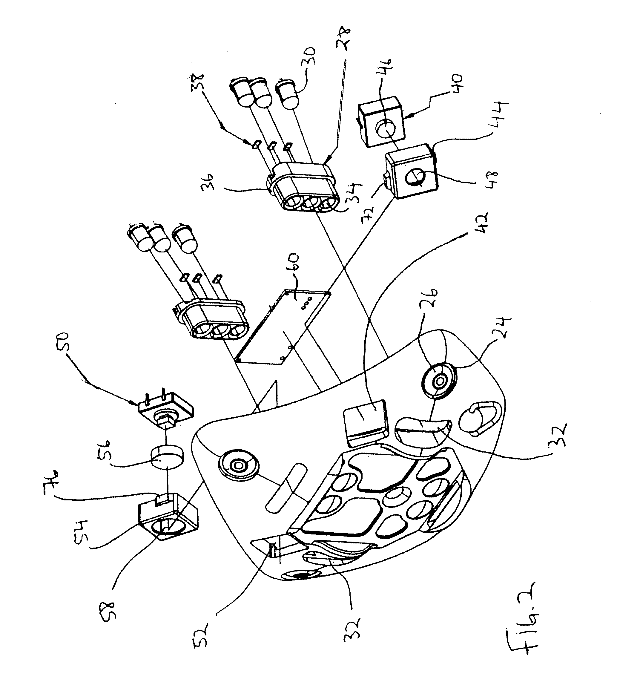 Shroud plate with lighting system