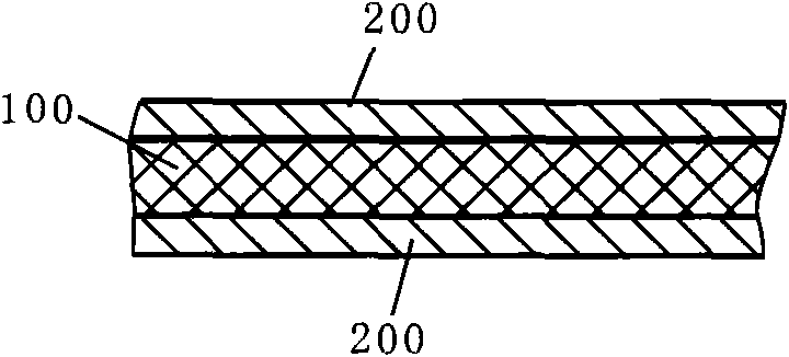 Method and device for coating film to hang tag of black card clothes