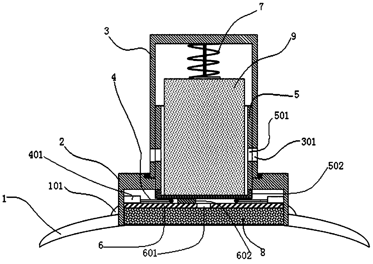 Automatic temperature-regulating aconite cake-separated moxibustion device