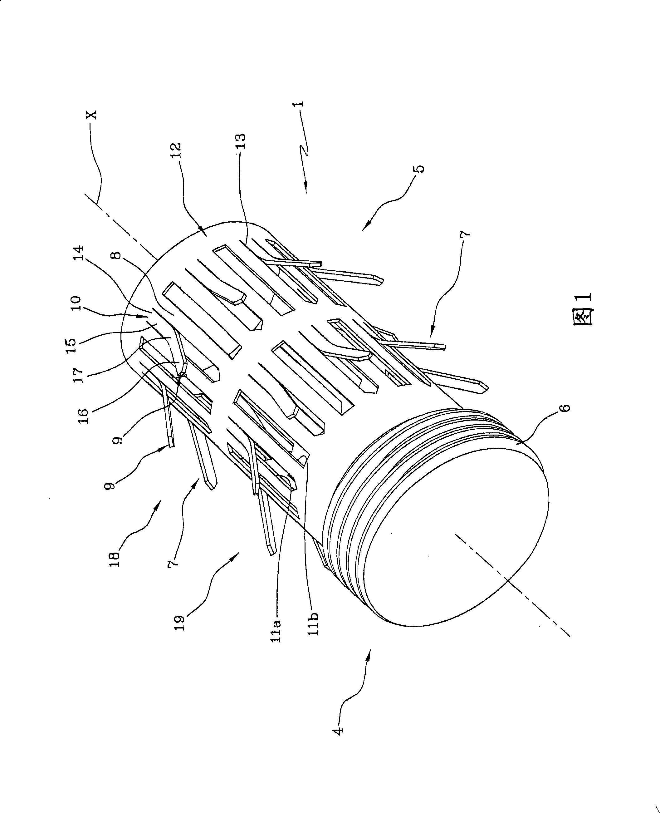 Pin for anchorage of articular prosthesis, articular prosthesis comprising said pin, tibial component and articular prosthesis for the knee comprising said tibial component