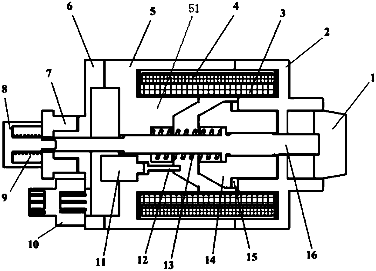 Unlocking holding double-coil electromagnet and electrifying unlocking holding method of double-coil electromagnet