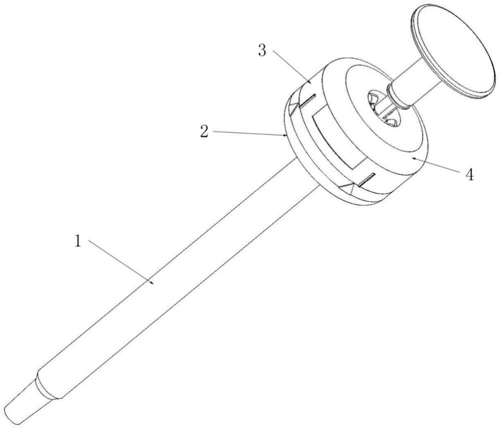 Self-adaptive screw-in type double-buckle microsyringe