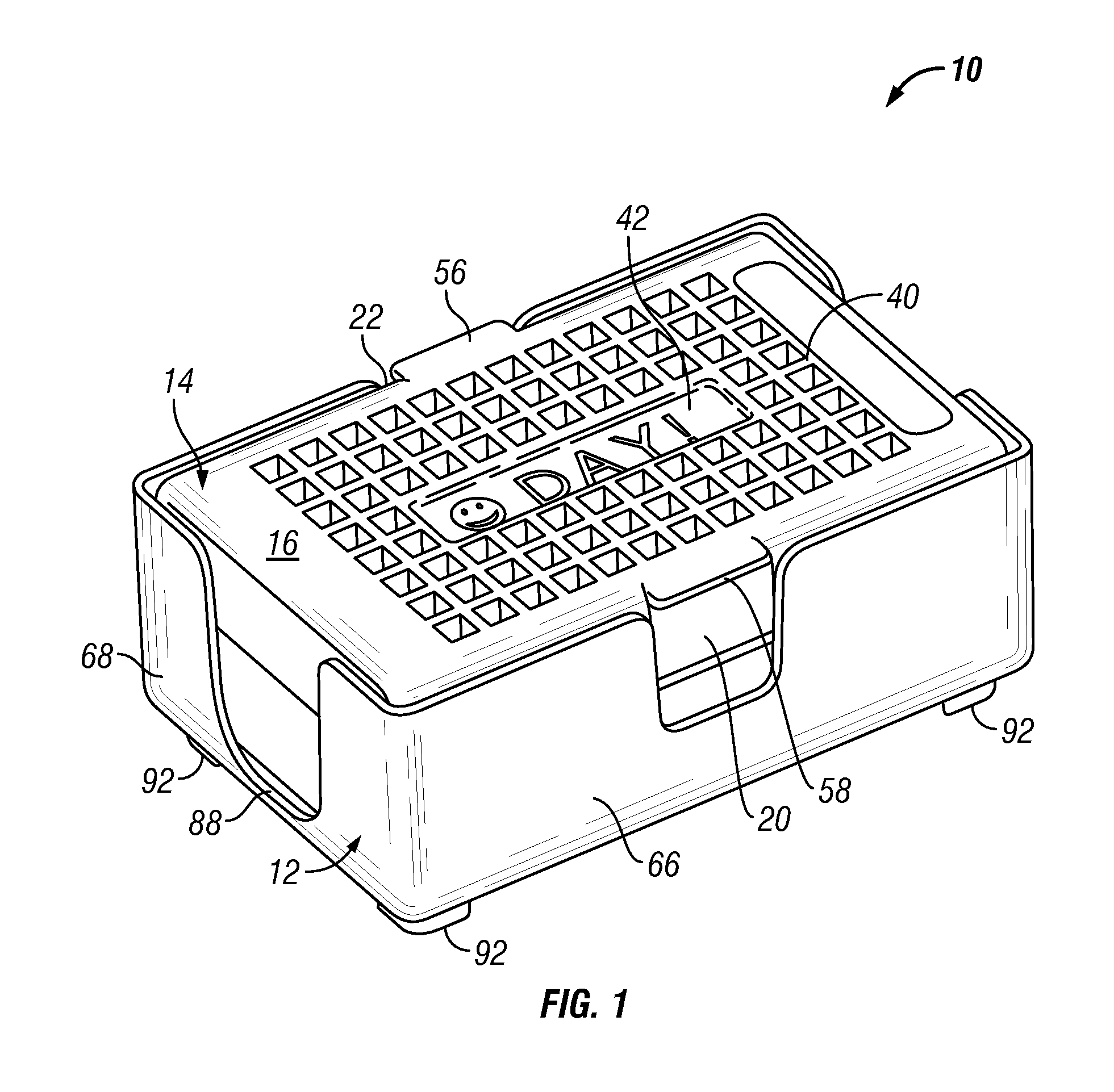 Soap holding device having design imprinter