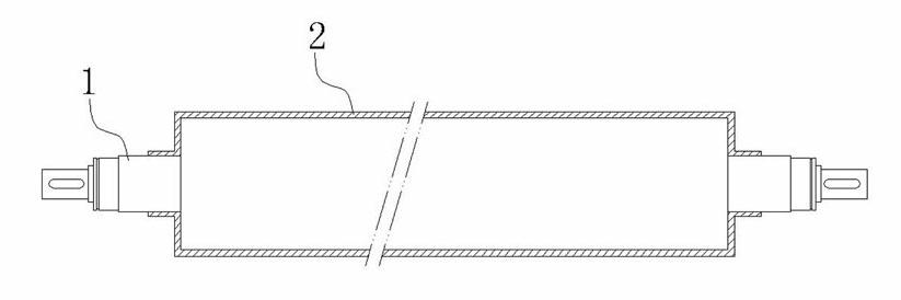 Rewinding shaft for electrolytic copper foil production and using method thereof