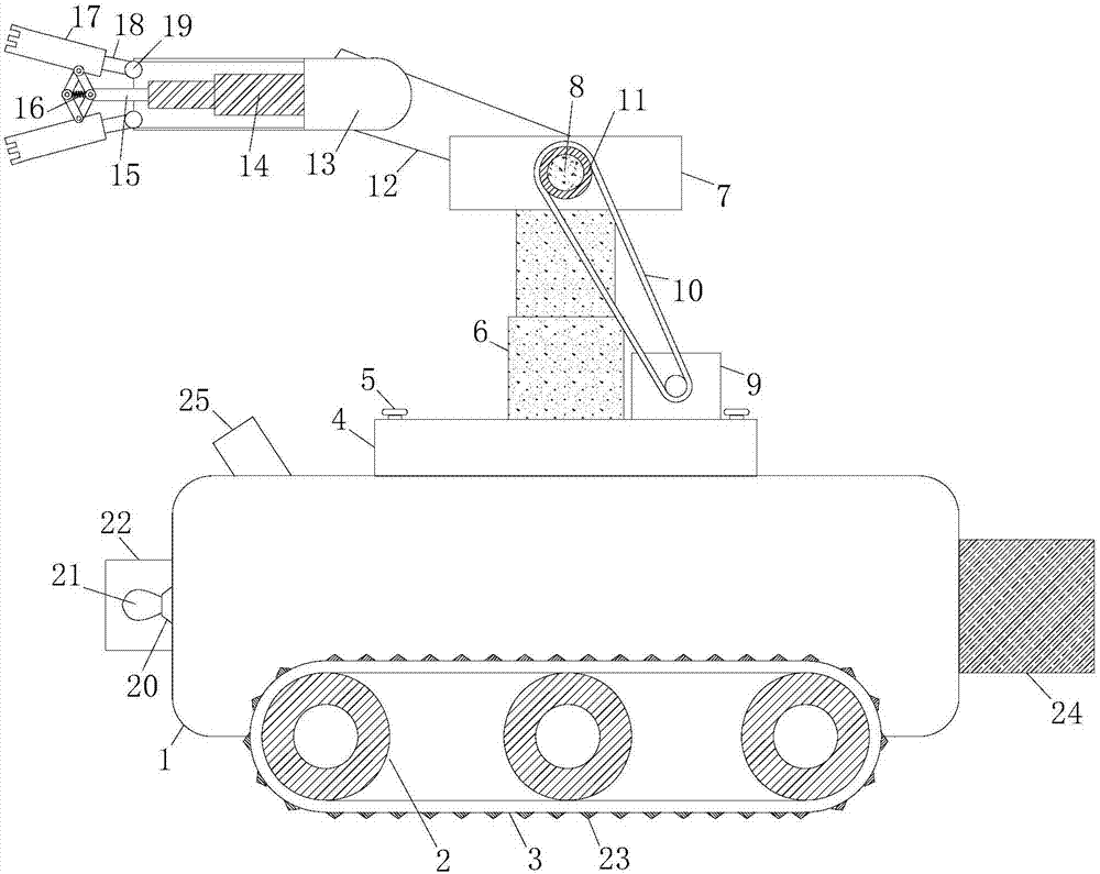 Robot for overhauling of underground pipeline