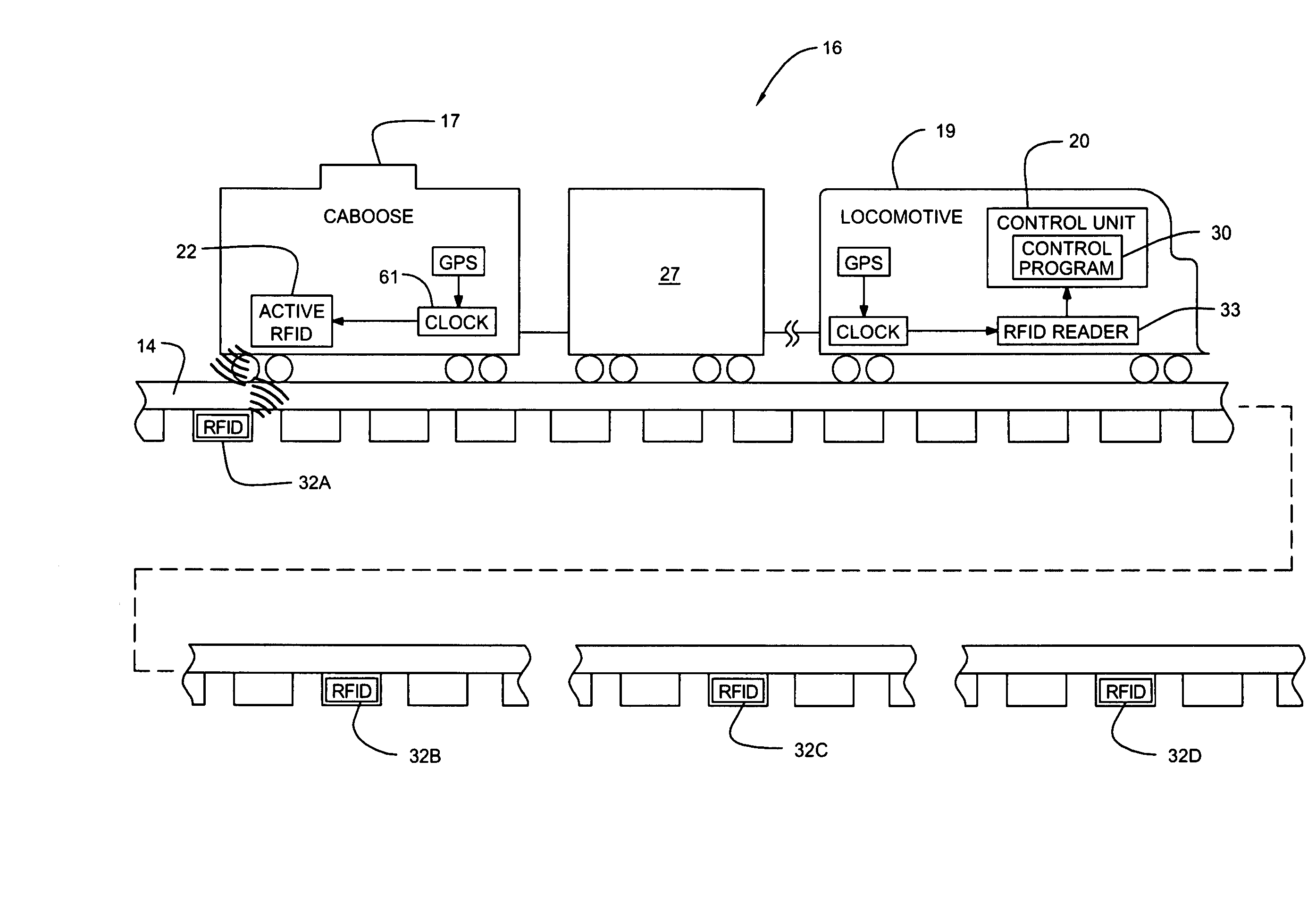 System and method for sensing and controlling spacing between railroad trains