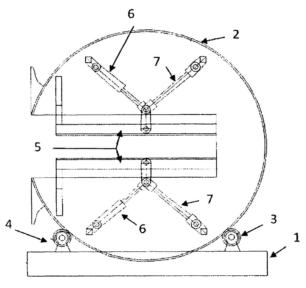 Tilting device for ingot casting with rectangular section