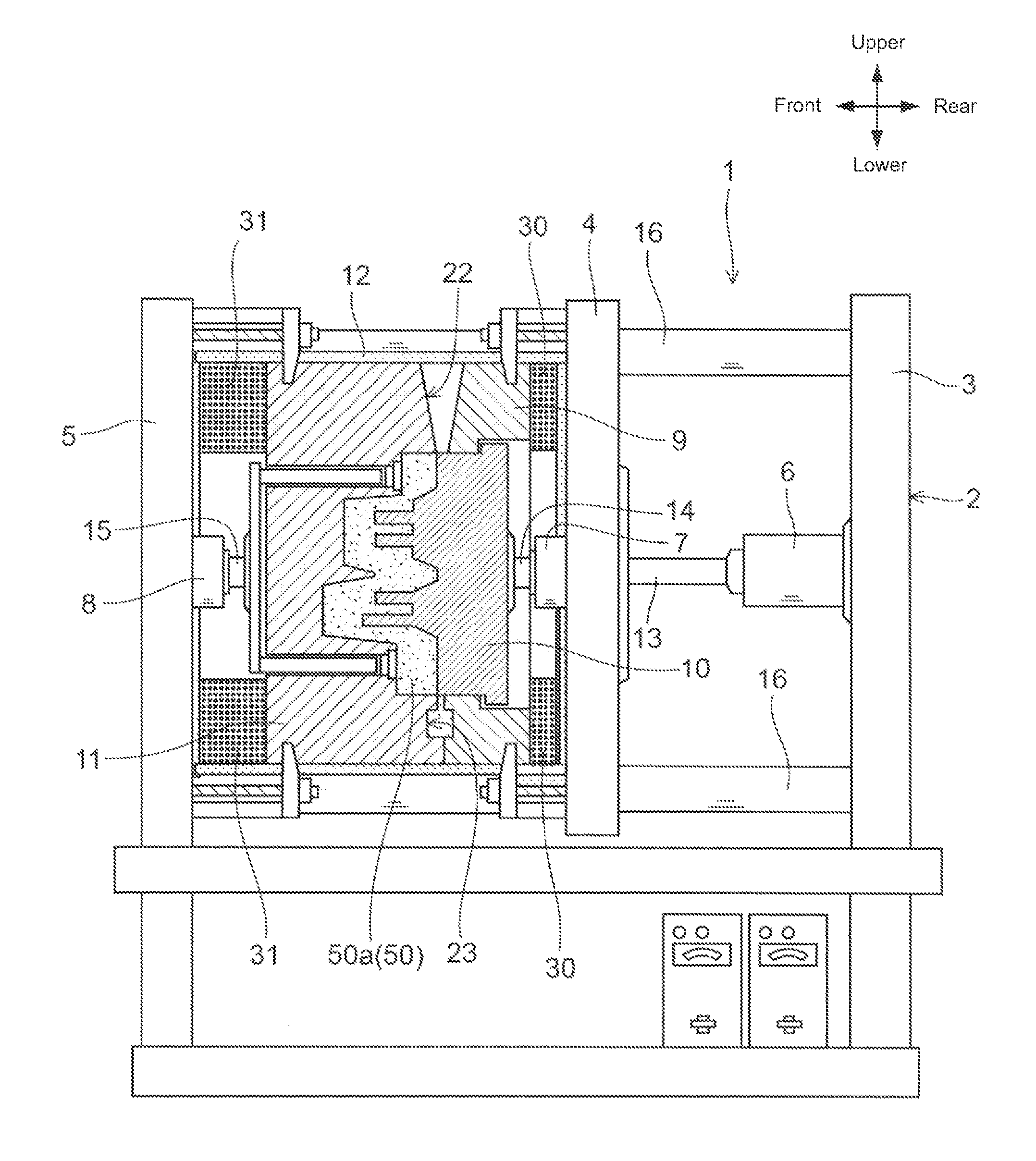 Method and apparatus for press casting