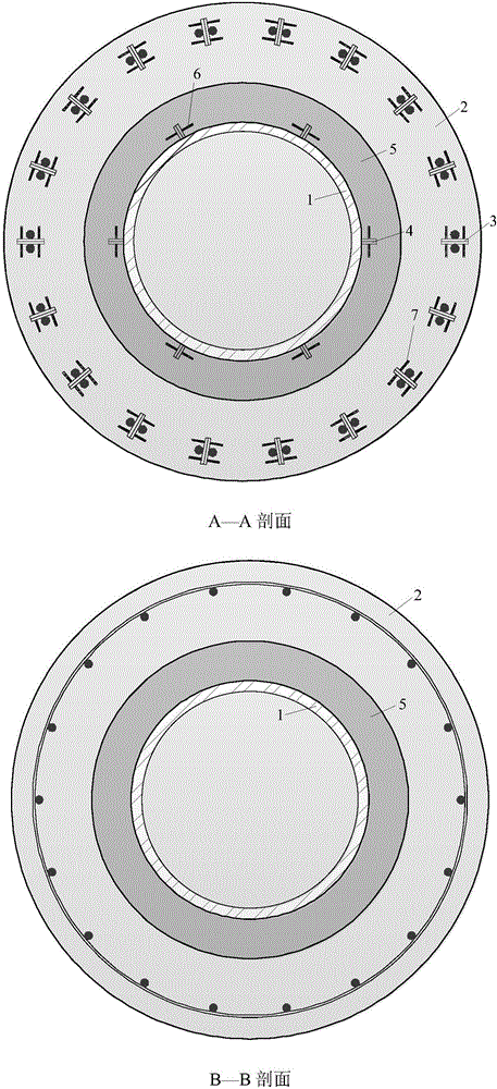 Prefabricated concrete-filled steel tube overlapped pier