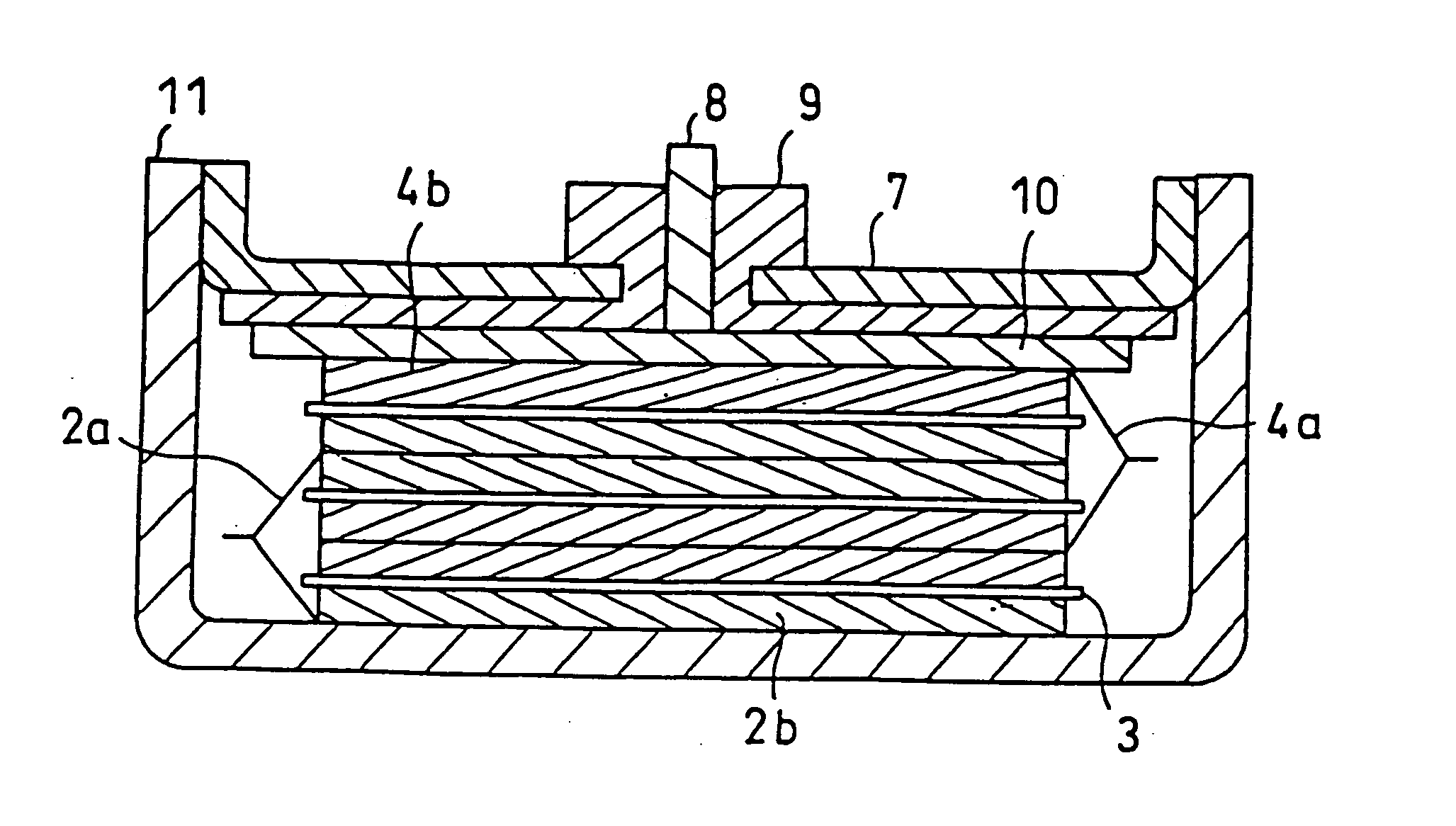 Flat non-aqueous electrolyte secondary cell