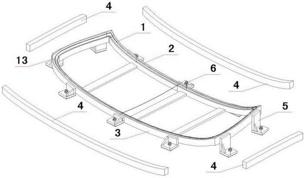 A method for improving the wear resistance of automobile glass concave mold