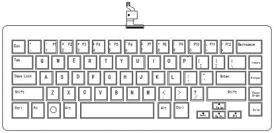 Capacitive touch type flexible keyboard