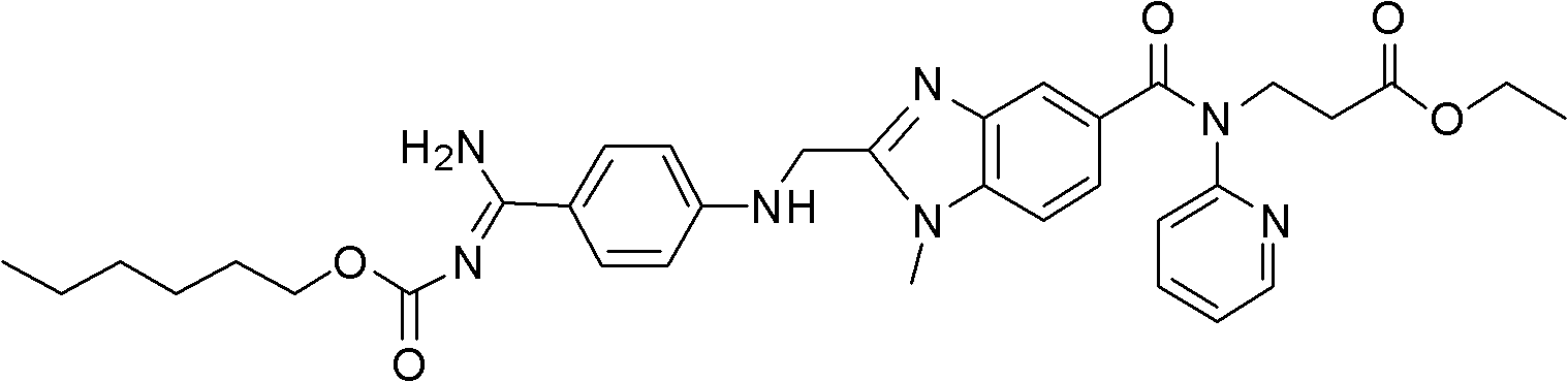 Dabigatran etexilate 2-ketoglutarate as well as preparation method and application thereof