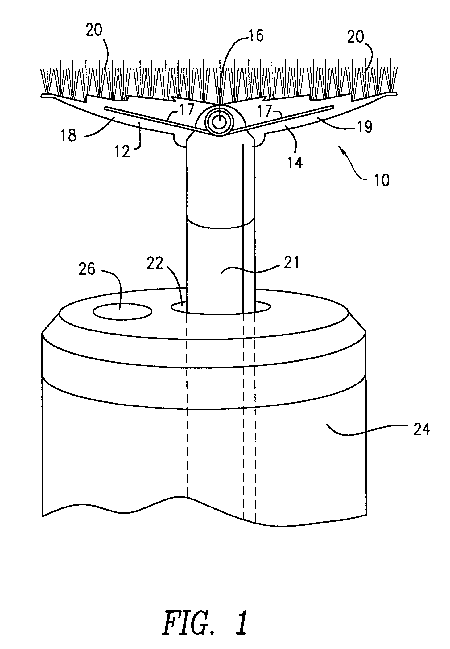 Retractable brush for use with endoscope for brush biopsy