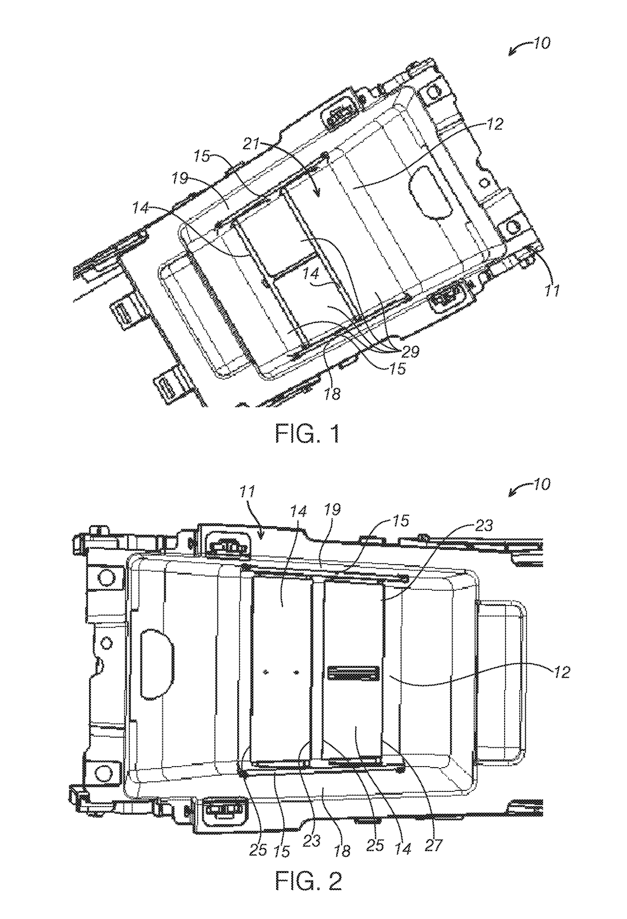 Article storage device in a vehicle