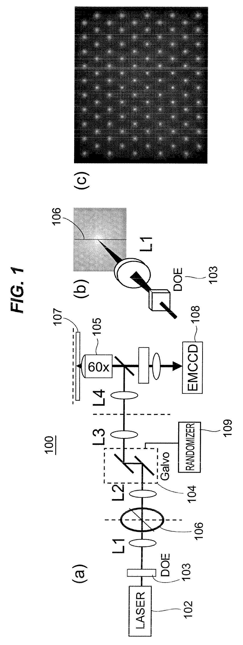 Stochastic scanning apparatus using multiphoton multifocal source