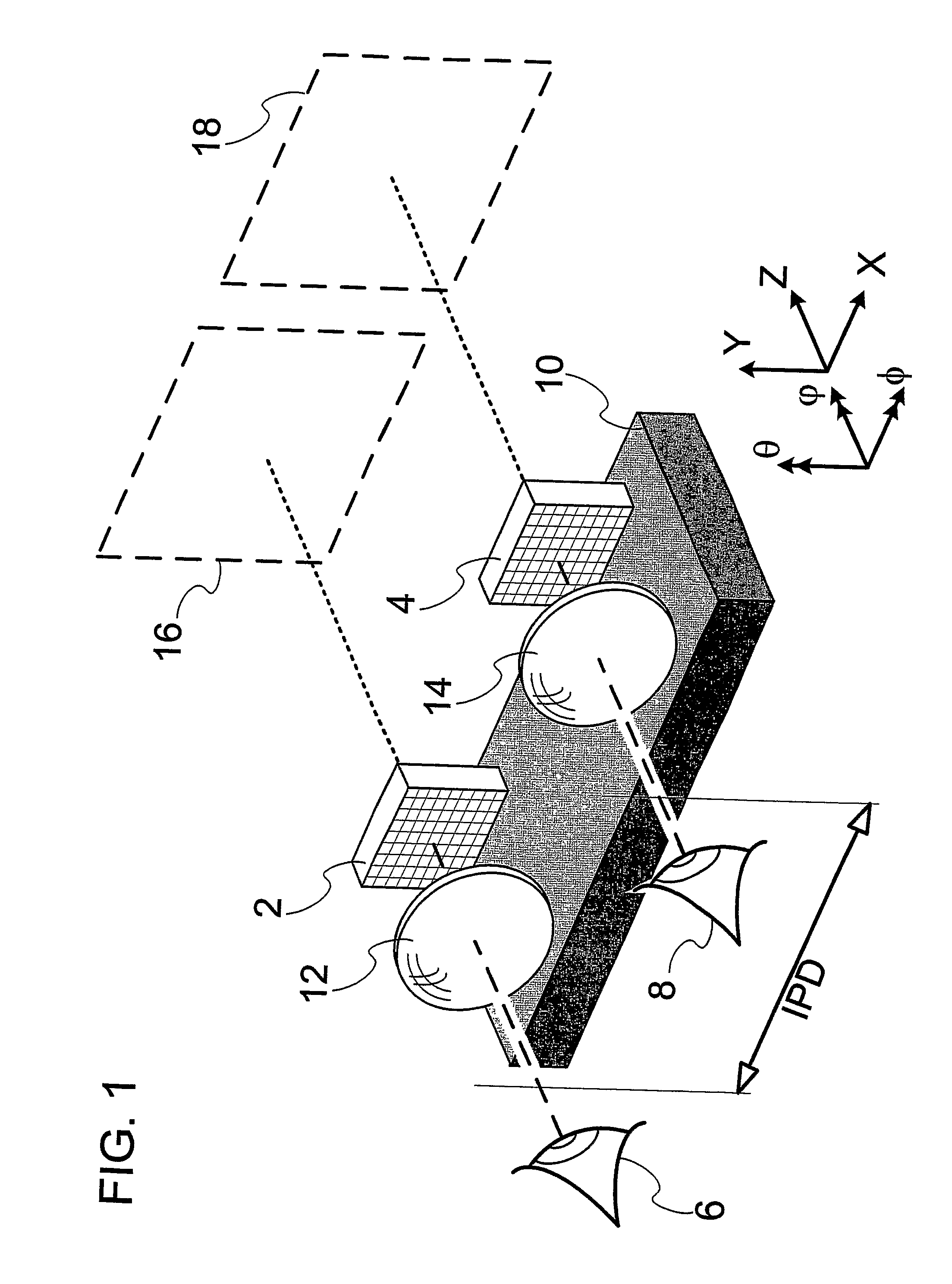 Device and method for alignment of binocular personal display