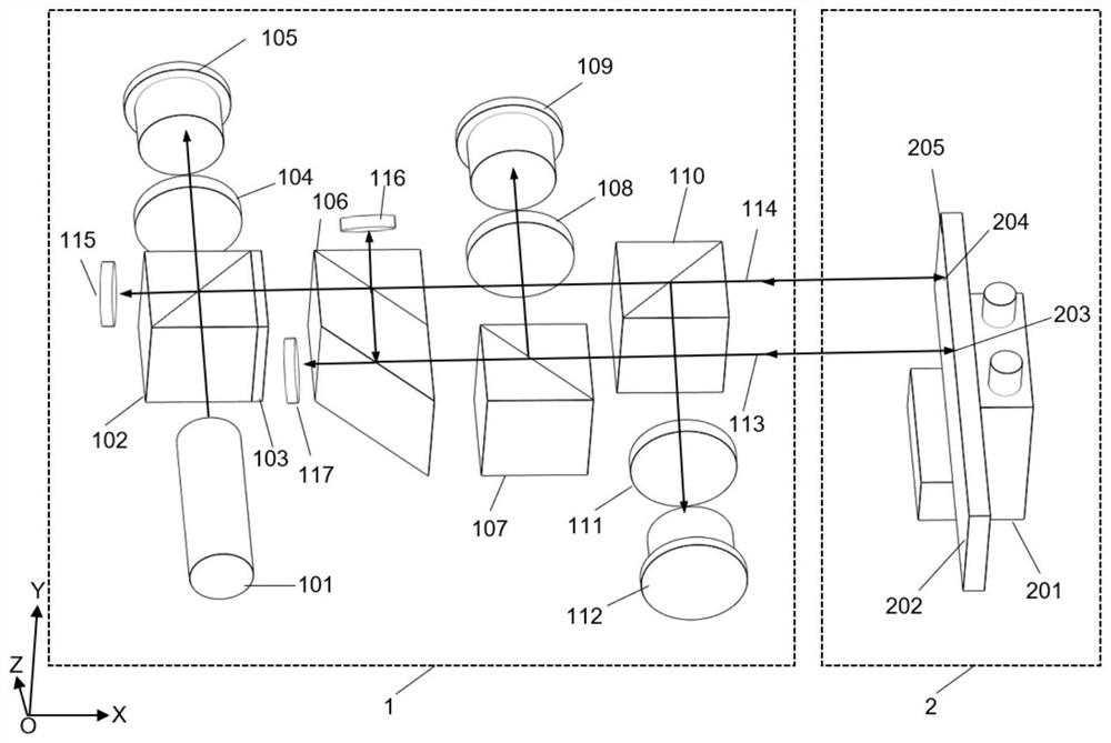 Straightness and roll angle error simultaneous measurement system