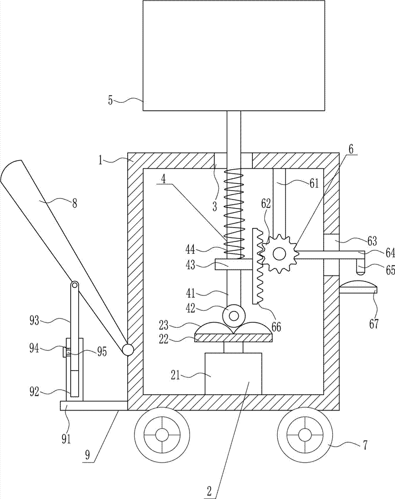 Reminding device used in road and bridge construction and convenient to move