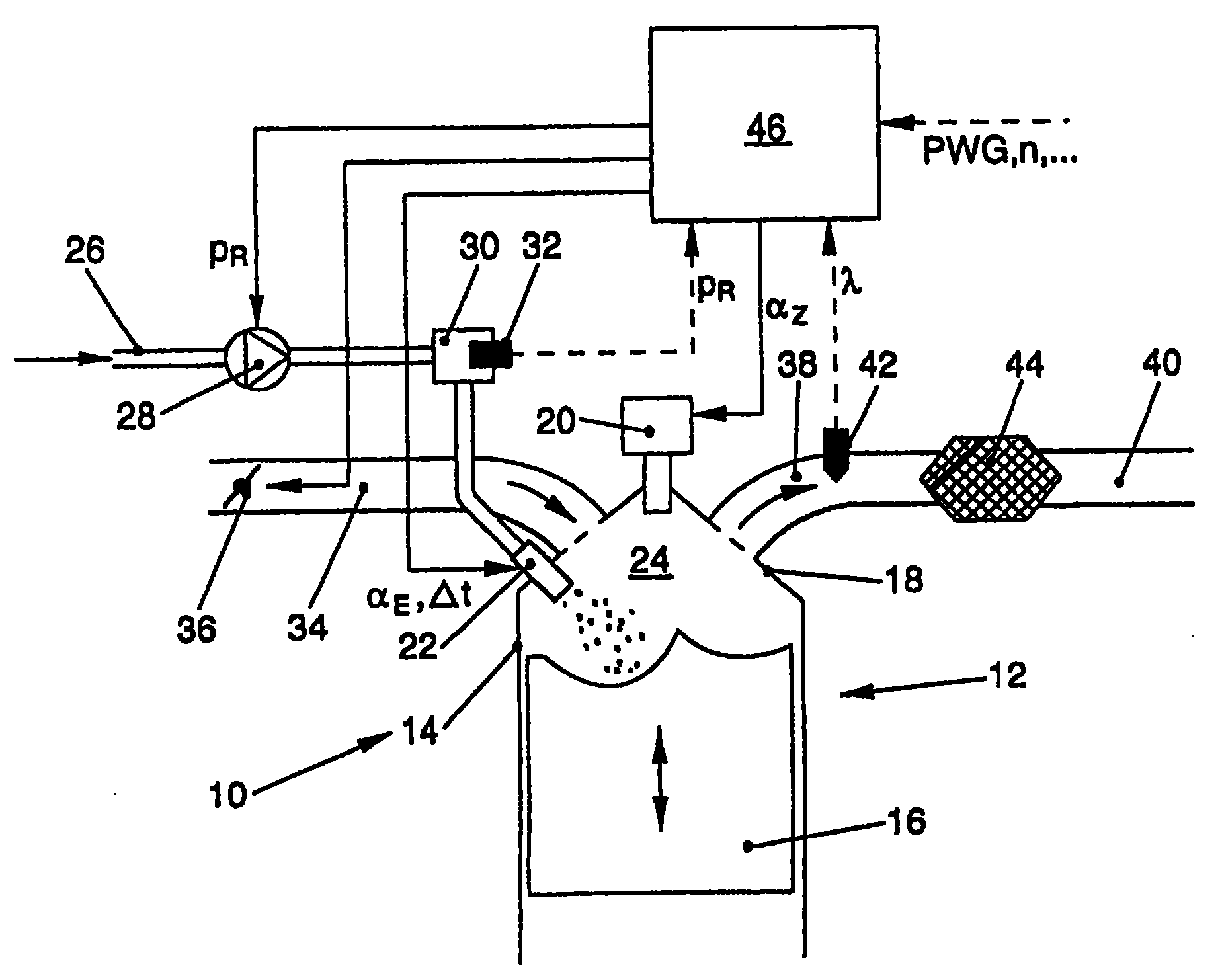 Method for controlling fuel metering in multiple injection operating mode