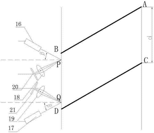 A bridge crane suspension rope detection device and detection method thereof