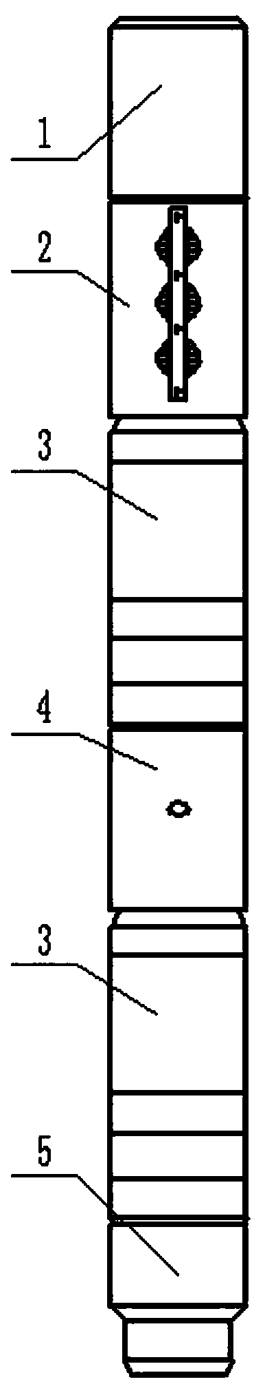 Small-hole fracturing string and application method thereof