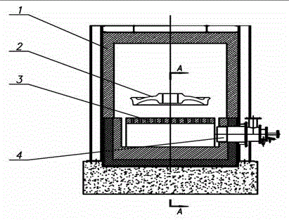 No-open-flame fuel gas uniform-temperature heating device